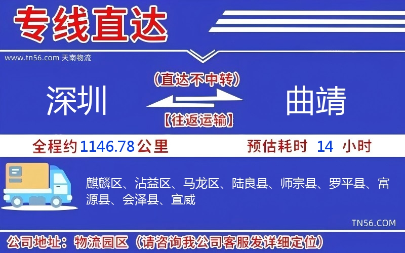 深圳到曲靖物流公司 深圳到曲靖物流公司